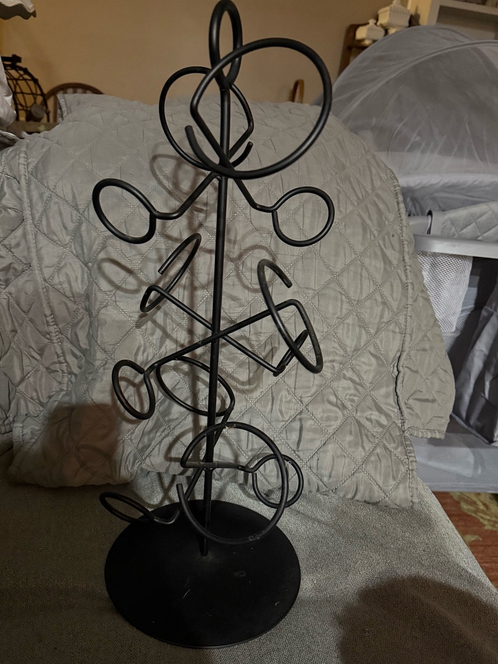 Metal Wine Bottle Display
